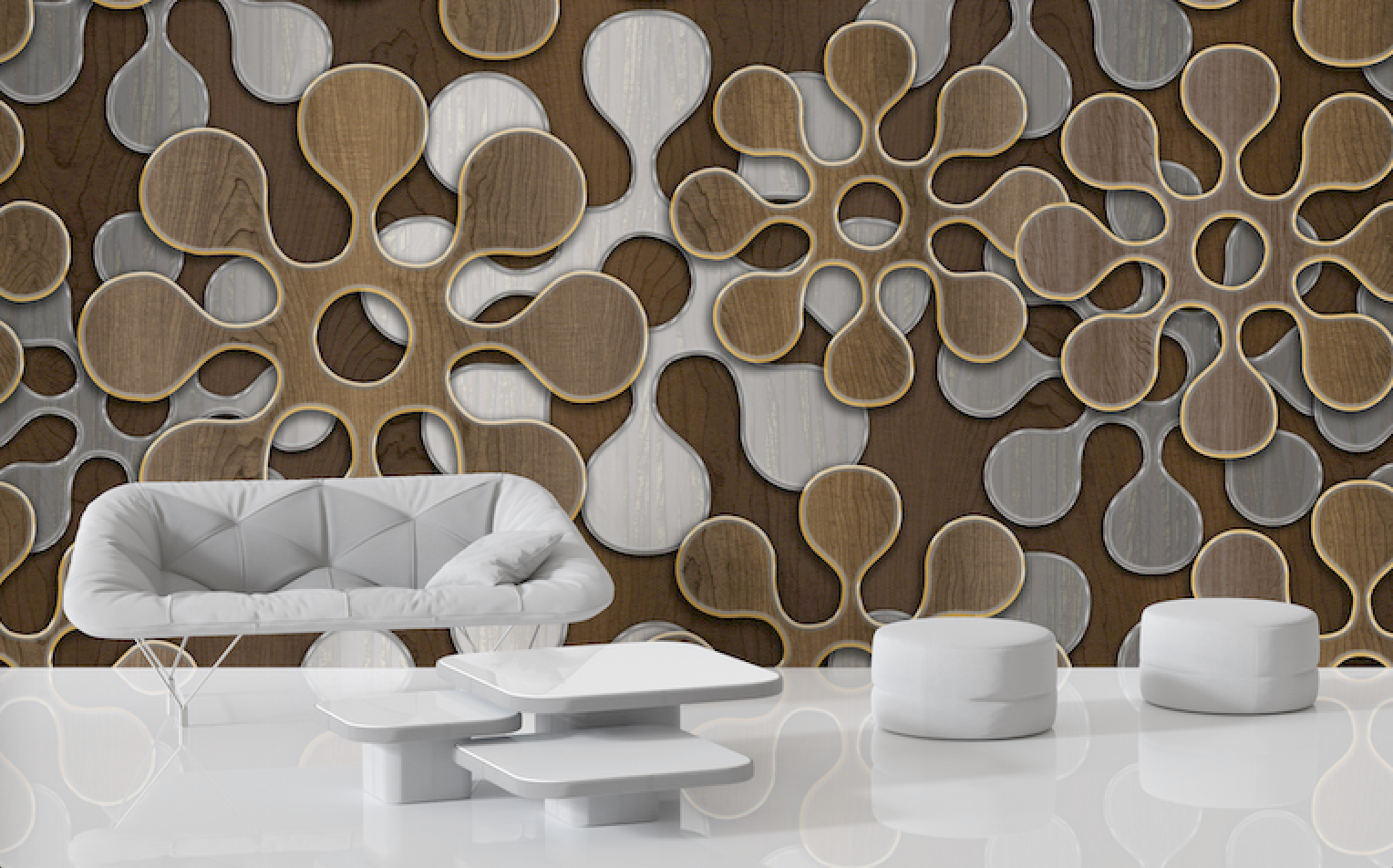 Flower Wood Gold